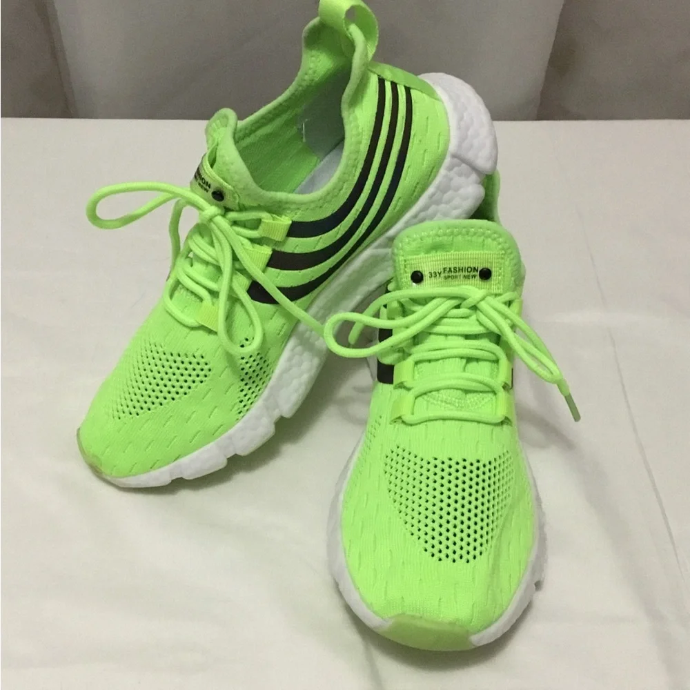 Vibrant Lime Green Women's Athletic Shoes